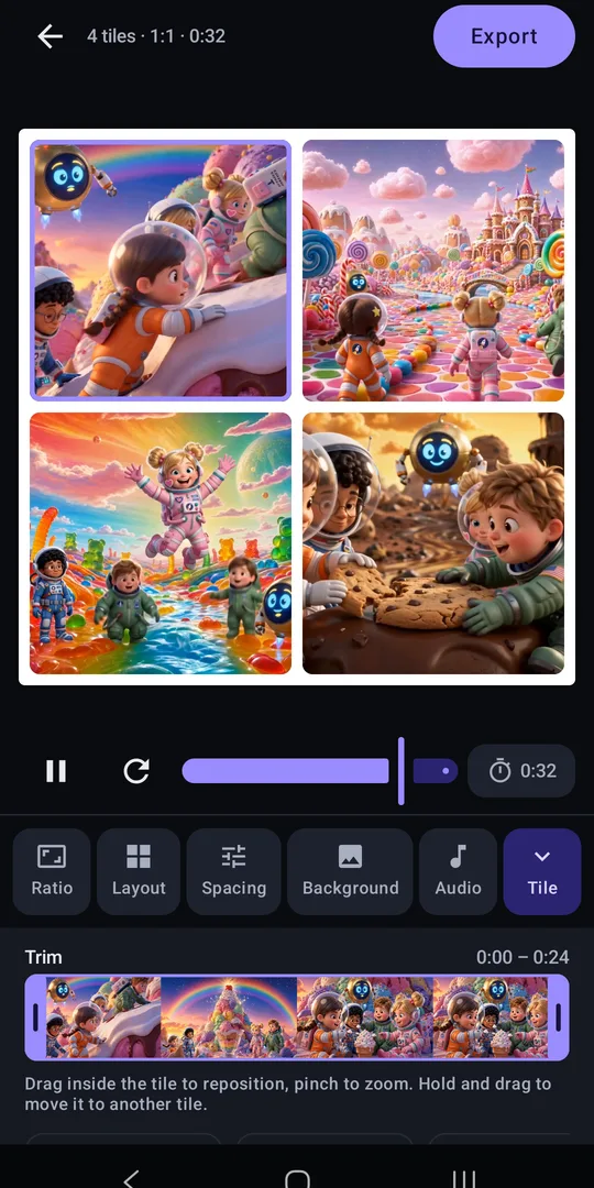 Video Kolaj ve Birleştirme, Google Play'de ekran 3